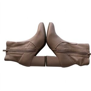 SHEIN Mushroom Pink Almond Toe Chunky Block Heel Ankle Boots Women’s Size 5.5